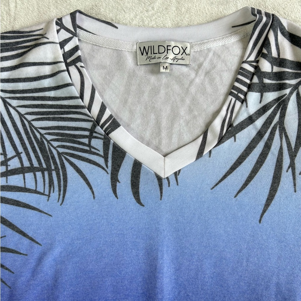 Wildfox Set Ombre Bahama Print V- Neck Sweatpants & Jogger Pants - Picture 4 of 16